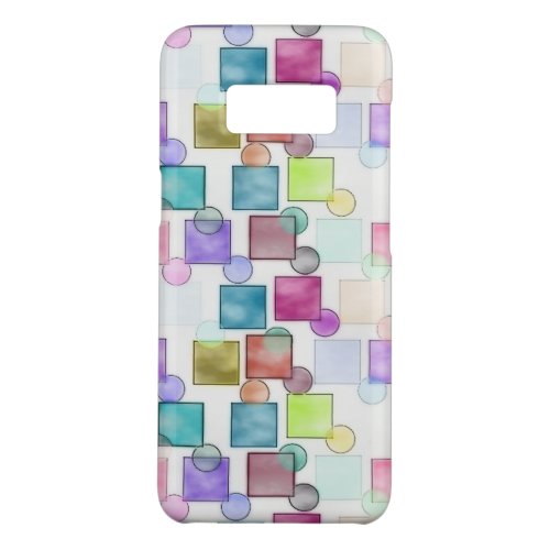 Pastel Abstract Retro Squares Polka Dots Pattern Case_Mate Samsung Galaxy S8 Case