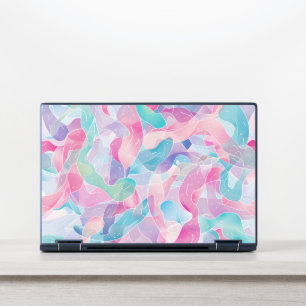 Pastel Abstract Ribbon Pattern HP Laptop Skin