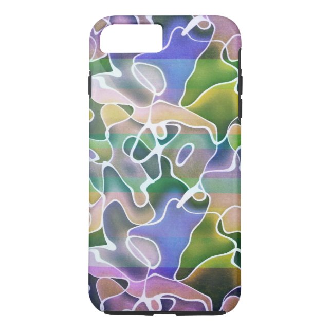 Pastel Abstract Stripes iPhone 7 Plus Case (Back)