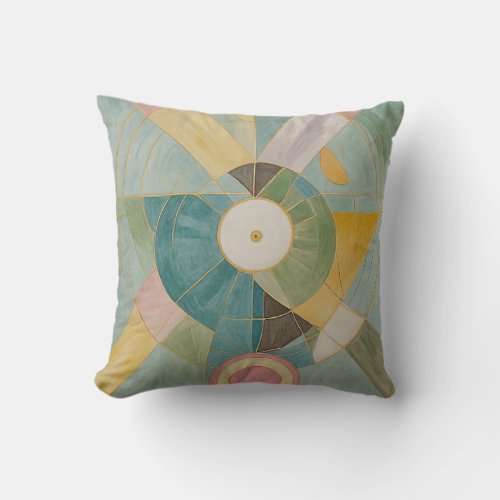Pastel Abstract Throw Pillow