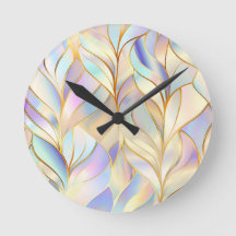 Pastel Abstract Wall Clock