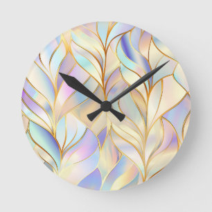 Pastel Abstract Wall Clock