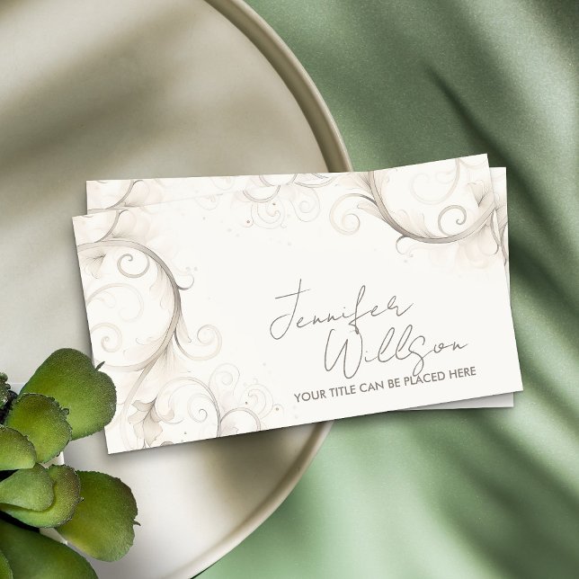 Pastel Abstract Watercolor Swirl Art  Business Card (Creator Uploaded)