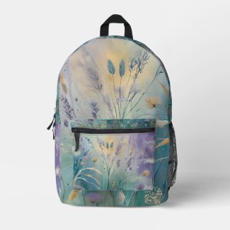 Pastel Abstract Whispers of Nature, Grasses II