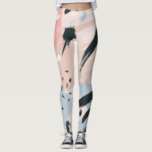 Pastel abstraction leggings