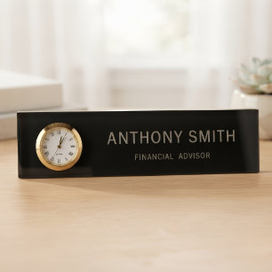 Pastel Acrylic Name Block Custom Job Title Office Desk Name Plate
