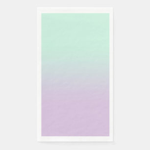 Pastel Aesthetic Mint And Lilac Gradient Ombre    Paper Guest Towels