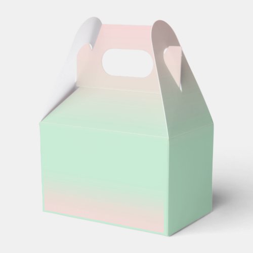 Pastel Aesthetic Muted Gradient Pink Mint Green   Favor Boxes