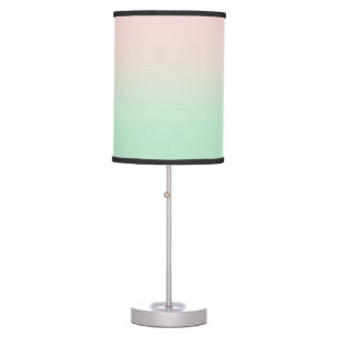 Pastel Aesthetic Muted Gradient Pink Mint Green  Table Lamp