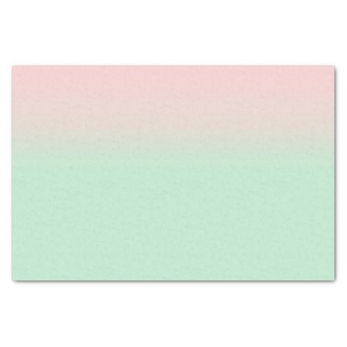 Pastel Aesthetic Muted Gradient Pink Mint Green  Tissue Paper