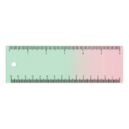 Pastel Aesthetic Ombre Gradient Pink Mint Green  Ruler
