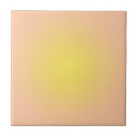 Pastel Aesthetic Peach Orange Yellow Gradient   Ceramic Tile<br><div class="desc">Lovable light spring peach and yellow gradient ombre soft transition of colors. Apricot peach fruit yellow pattern in radial gradient modern trendy chic style. Apricot peach pastel color and yellow color soft watercolor gradient home decor,  pillow. Trending peach gradient texture design. Modern retro gradient peach orange pink yellow pillow</div>
