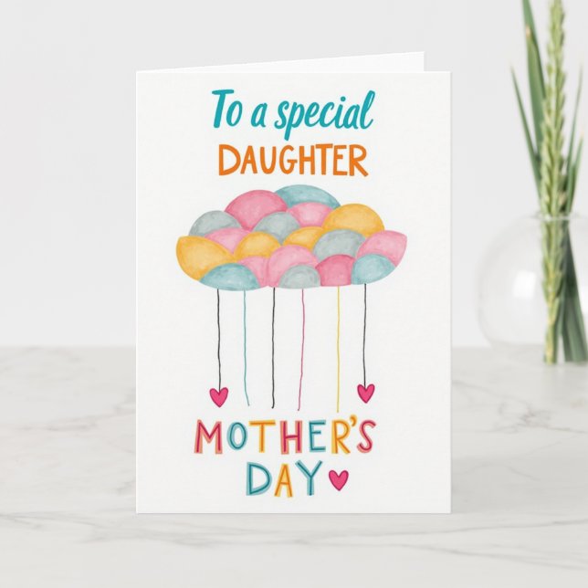 Pastel Affection Mothers Day Card (Front)