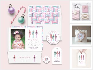 Pastel African American Nutcrackers Christmas