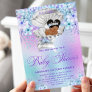 Pastel Afro Mermaid Baby Shower Invitation