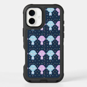 Pastel Alien Twin Sisters Cute Cosmic Kawaii Art iPhone 16 Plus Case