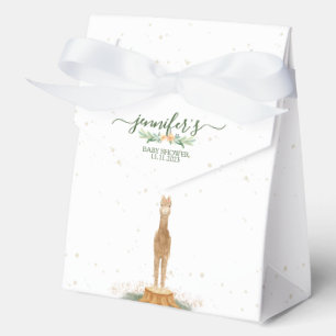 Pastel Alpaca Birthday Baby Shower Favor Boxes