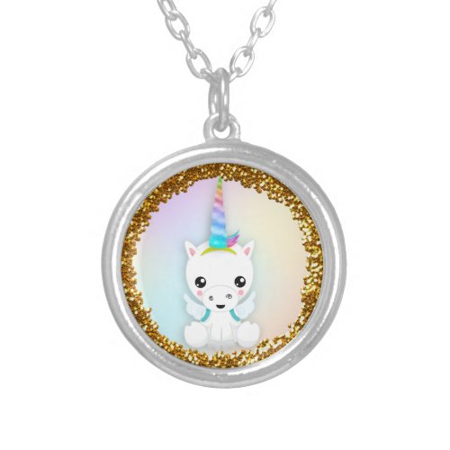 Pastel and Gold Glitter Unicorn