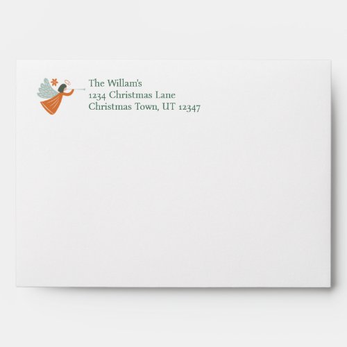 Pastel Angel Christmas Envelope