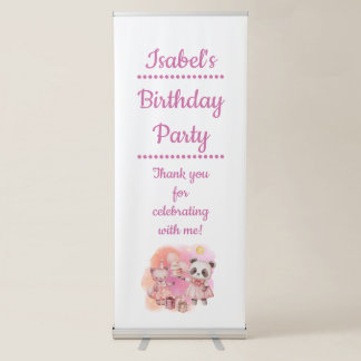 Pastel Animal Birthday Welcome Sign