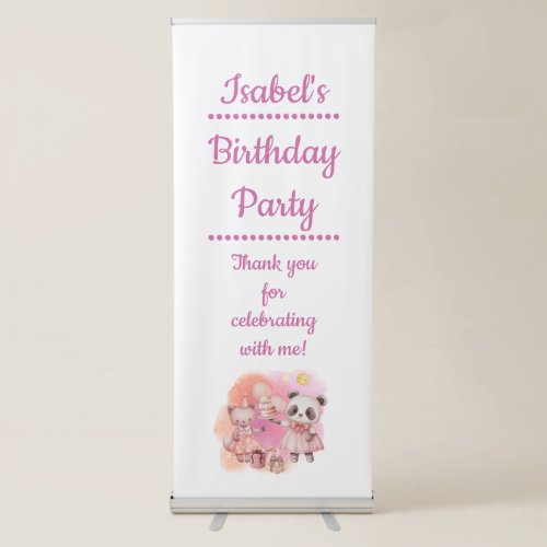 Pastel Animal Birthday Welcome Sign