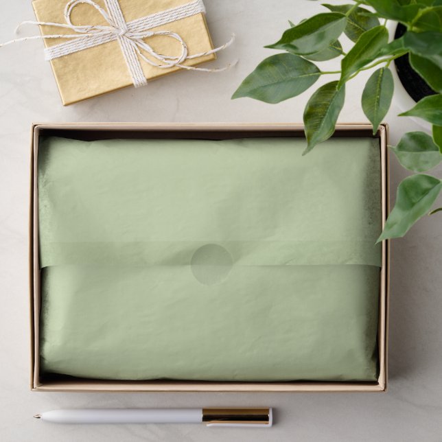 Pastel Apple Green Solid Color  Tissue Paper (Gift)
