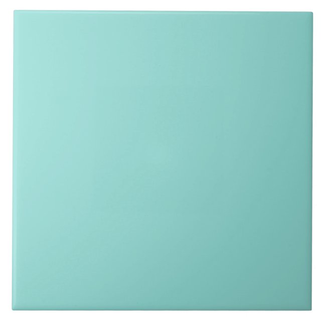 Pastel Aqua Green Ceramic Tile. Ceramic Tile (Front)