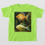 Pastel Aquatic Realism Fish Portrait T-Shirt 