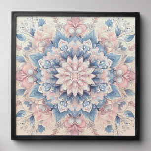 Pastel Arabesque Mandala Art Peel And Stick Photo Tile