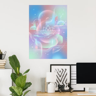 Pastel Aura Spiritual Abstract Poster