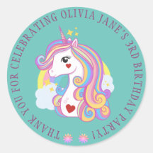 Pastel Baby Blue Custom Text Cute Unicorn Rainbow