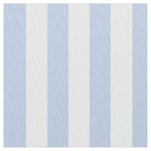 Pastel Baby Blue White Stripe Fabric