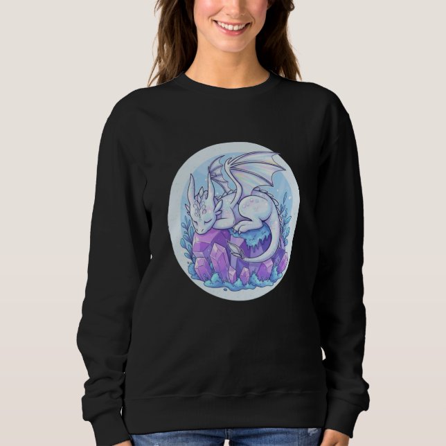 Pastel Baby Dragon Sleeping Sweatshirt (Front)