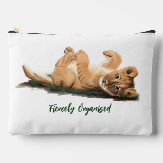 Pastel Baby Lion Small Pouch Adorable Wildlife
