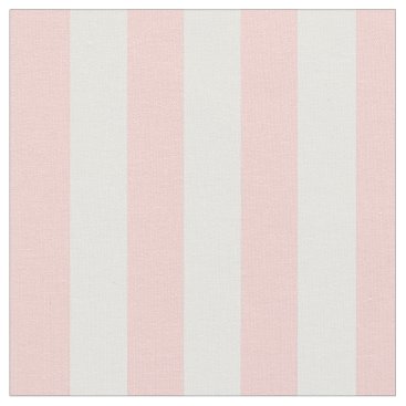 Pastel Baby Pink White Stripe Fabric