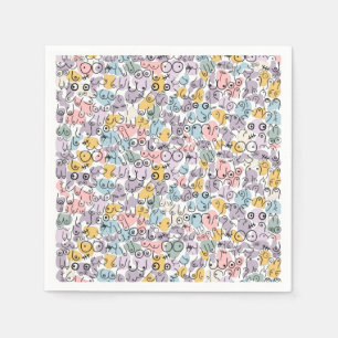 pastel baby shower napkins