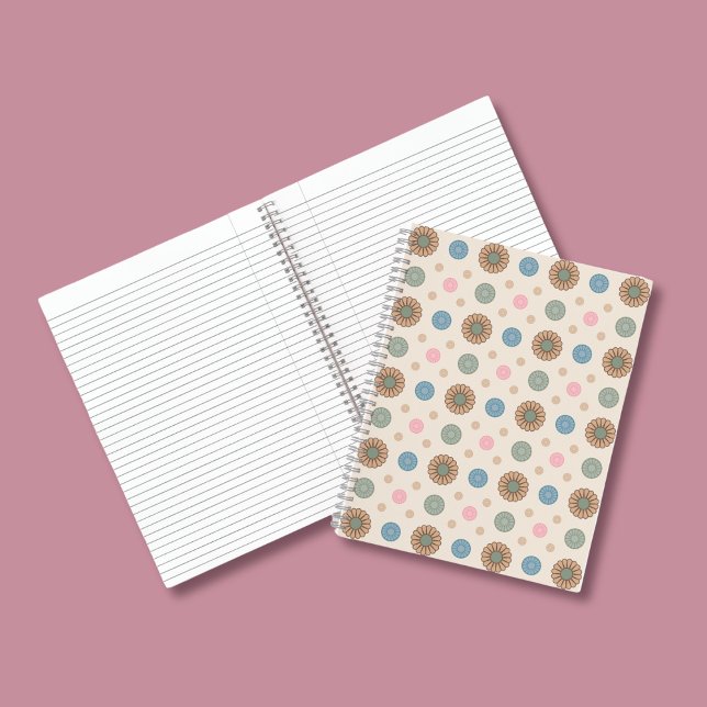 Pastel Babylonian Inspired Floral Pattern Notebook (Creator Uploaded)