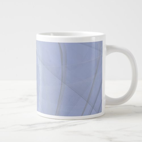 PASTEL BACKGROUND AND DELICATE LIGHT BRUSHSTROKES GIANT COFFEE MUG