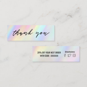pastel background mini business card