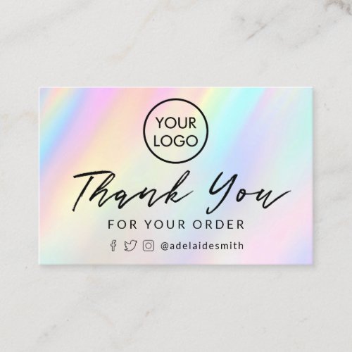 pastel background thank you card