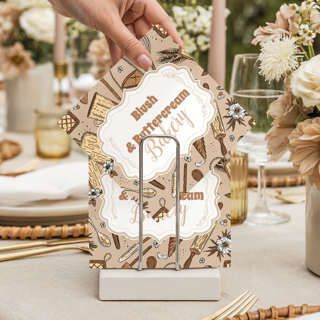 Pastel Bakery Branding Napkins (Creator Uploaded)