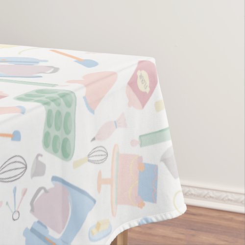 Pastel Baking Theme Sweet Desserts Pastry Arts Tablecloth