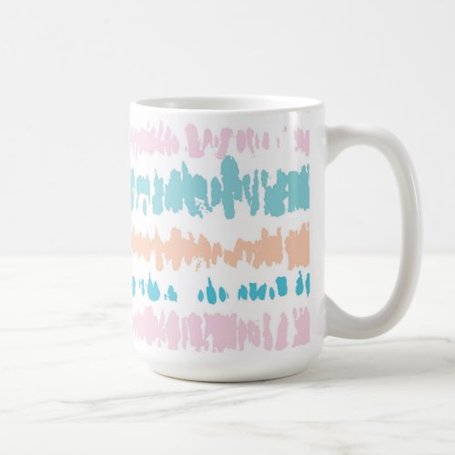 Pastel Batik Pattern Coffee Mug