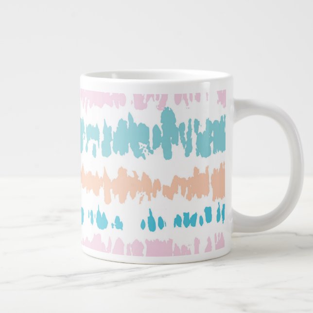 Pastel Batik Pattern Giant Coffee Mug (Right)