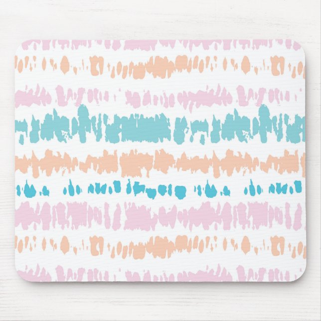 Pastel Batik Pattern Mouse Pad (Front)