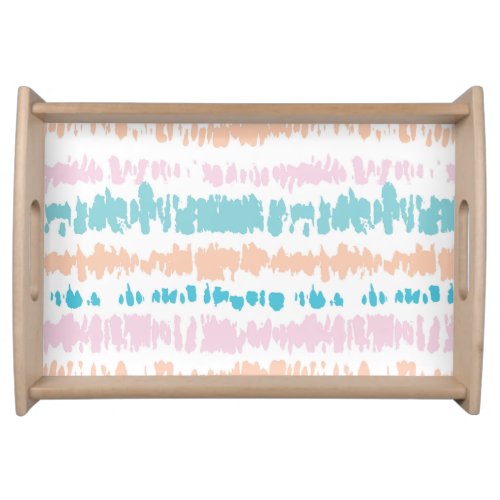 Pastel Batik Pattern Serving Tray