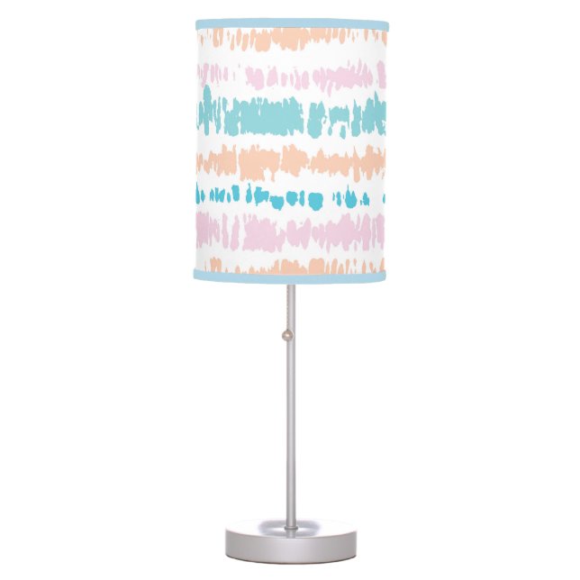Pastel Batik Pattern Table Lamp (Front)