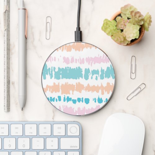 Pastel Batik Pattern Wireless Charger