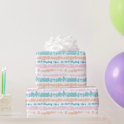 Pastel Batik Pattern Wrapping Paper