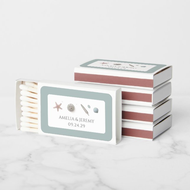 Pastel Beach Matchboxes (Stacked)